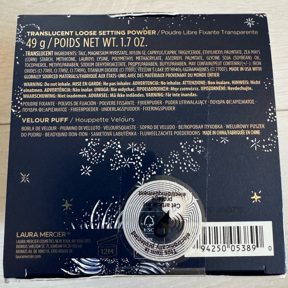 Brand New XL Laura Mercier Translucent Loose Setting Powder & Puff 49g - 1.7oz - Picture 3 of 3